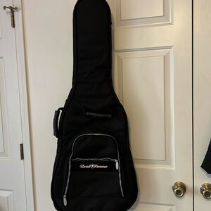 Road Runner Black Padded Guitar Bag – Protective Carry Case for 3/4 acoustic